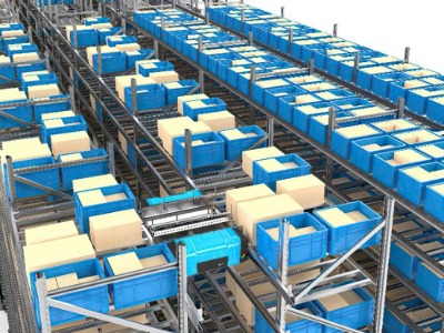 Pallet Shuttle with Drive Wheels in Automated Warehouses