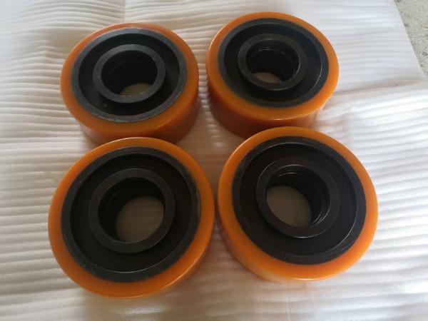 industrial pu flat free mower wheel replacement