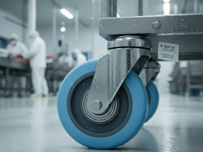 Food-Grade PU Wheels in a Brazilian Meat Processing Plant